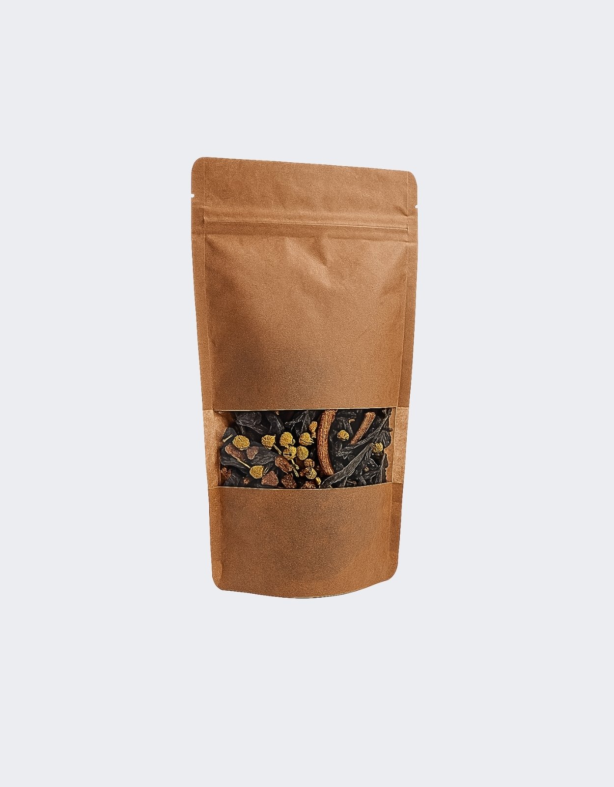 Kraft Pencereli Kilitli Doypack 11 x 18,5 cm