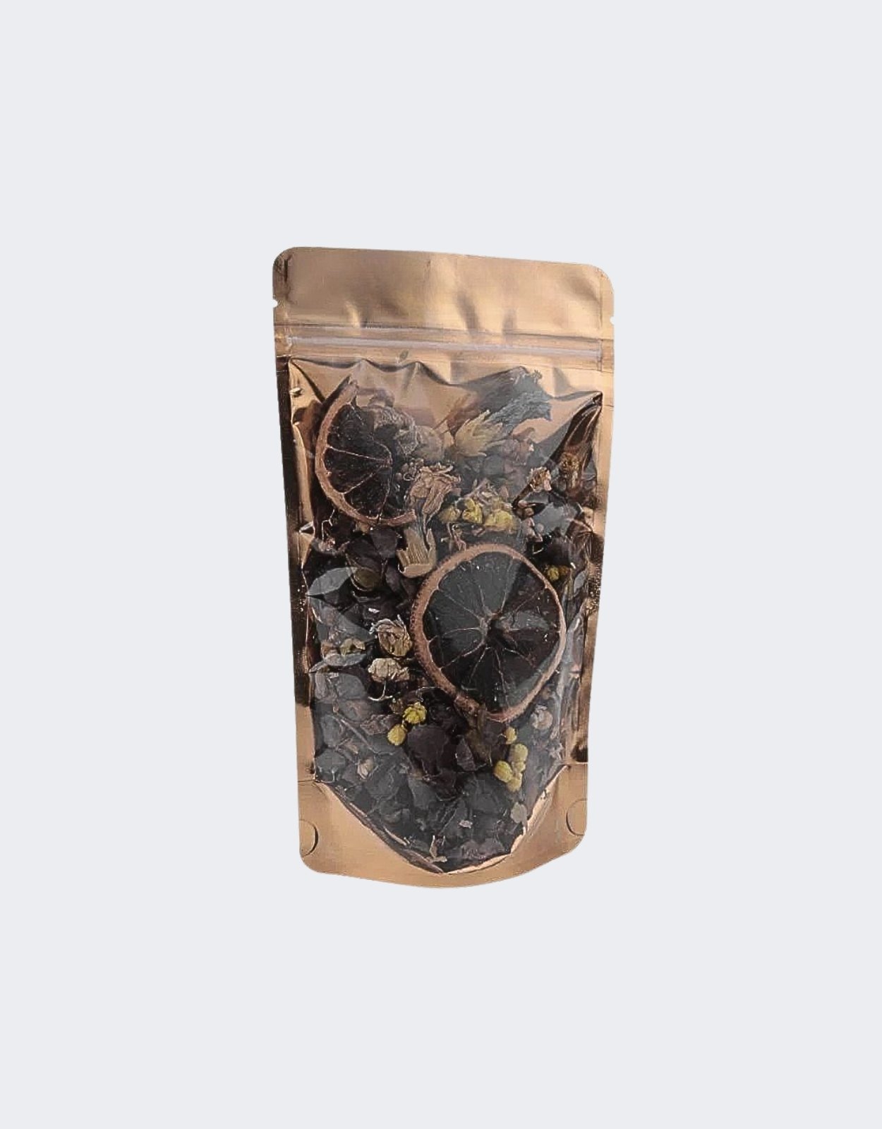 Şeffaf Gold Metalize Kilitli Doypack 11 x 18,5 cm